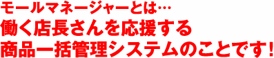 モールマネージャーとは